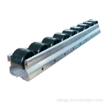 Iron Frame Black Roller Track Placon in 40 mm Width for Conveyor,Black Wheel with ESD Function